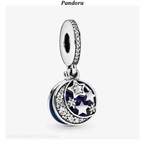Pandora Moon & Blue Sky Dangle Charm